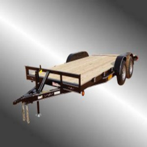 BUMPER TANDEM AXLE STANDARD DUTY WOOD FLOOR CAR HAULER 7,000lb GVWR